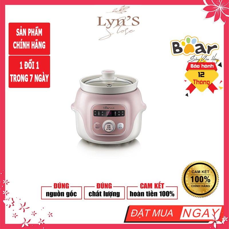 𝑭𝑹𝑬𝑬𝑺𝑯𝑰𝑷 🔥 Nồi nấu chậm đa năng 1.0L Bear DDG-D10B1S