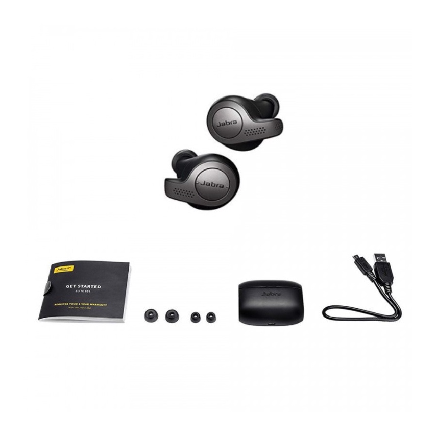 XẢ HẾT HÀNG Tai Nghe Bluetooth Jabra Elite 65t Titanium Black True Wireless Earbuds XẢ HẾT HÀNG