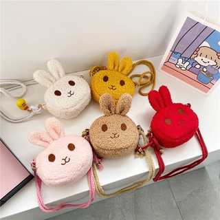 Túi Đeo Chéo Hình Thỏ Bông Mini Thời Trang Cho Bé Gái Xinh Xắn✨Túi thỏ bông đeo chéo đáng yêu đủ màu sắc tươi tắn cho bé yêu diện đi chơi Tết lung linh BBShine