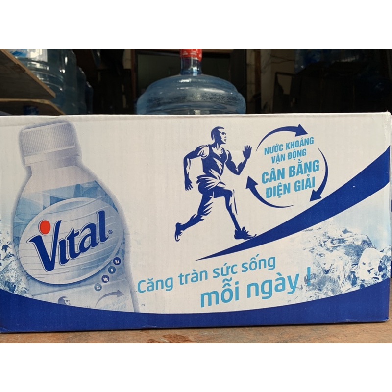 Nước khoáng vital- nước khoáng vận động cân bằng điện giải  thùng 24 chai 450 ml
