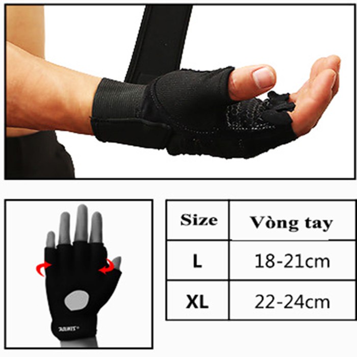 Găng Tay Tập Gym Hở Ngón Nam Nữ, Găng Tay Bikeboy  Chính Hãng Chuyên Nghiệp