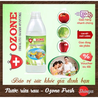 NƯỚC RỬA RAU QUẢ, TRÁI CÂY 1KG - OZONE FRESH