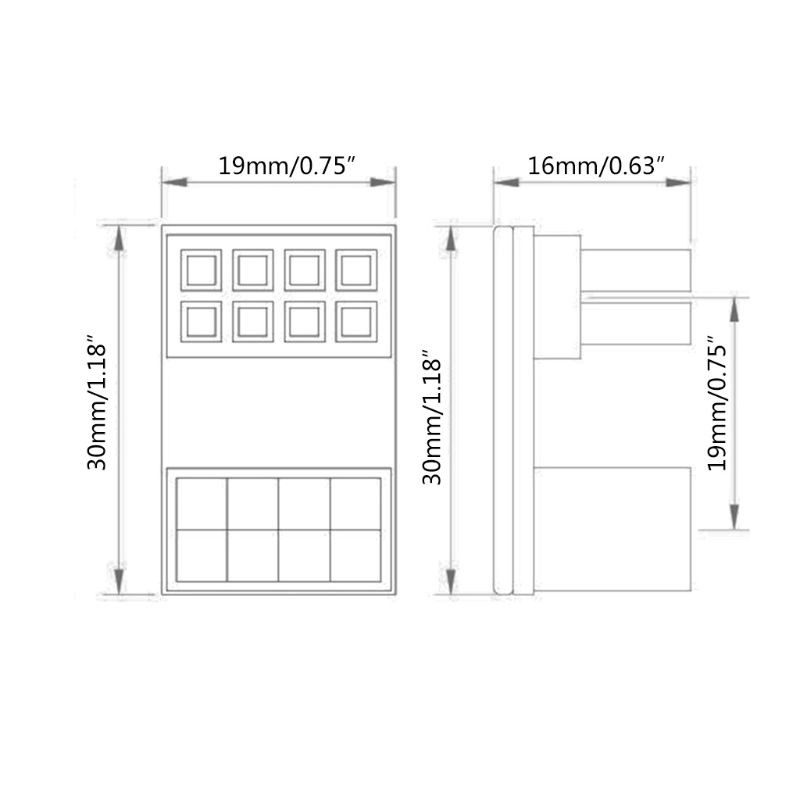 POWER Adapter Chuyển Đổi Kok 8 Pin Male Sang 8 Pin Female Cho Card Đồ Họa | BigBuy360 - bigbuy360.vn