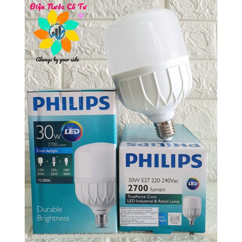 Bóng đèn LED Bulb Cao Cấp 30W Philip bảo hành 24 tháng