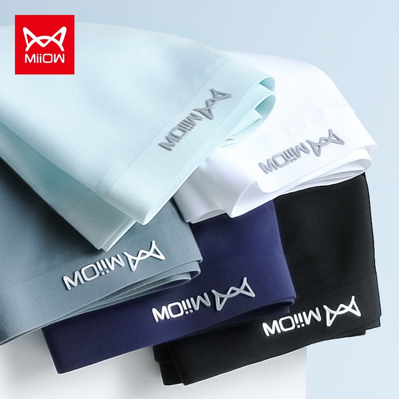 Quần lót boxer ADFASHION MB311 bằng lụa lạnh mỏng co giãn thoáng khí thoải mái quyến rũ cho nam