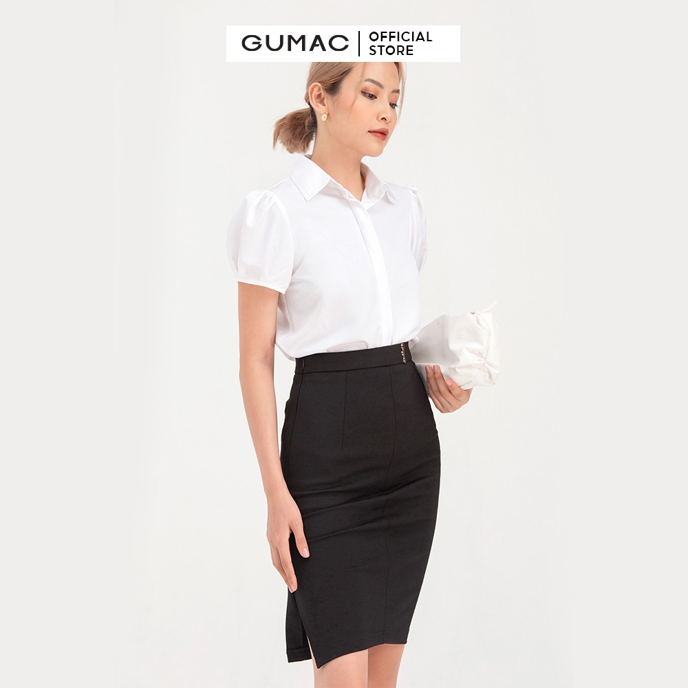 Chân váy bút chì 3 nút GUMAC VB794 | BigBuy360 - bigbuy360.vn