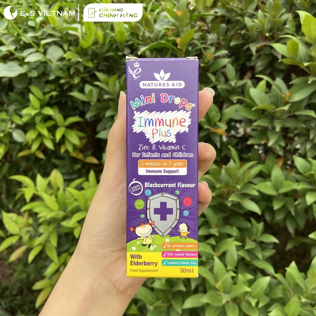Kẽm cho trẻ trên 3th - ZinC, VtmC, Natures Aid giúp trẻ tăng sức đề kháng, giảm ốm vặt, hỗ trợ tiêu hóa