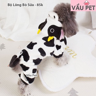 Quần áo chó mèo thú cưng: Bộ Lông Bò sữa