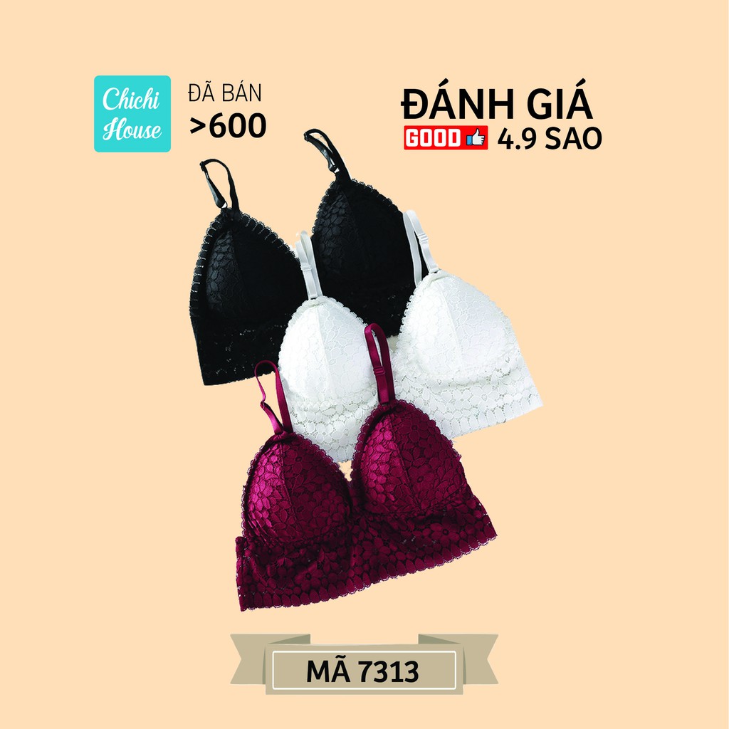 Áo Bra Nữ Ren Hoa Đệm Mỏng Nâng Đẩy Ngực Thon Gọn Siêu Đẹp FreeSize - 7313