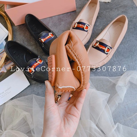 LOVIIECORNER- GIÀY BÚP BÊ BỆT DA BÒ KHOÁ XÍCH - GIÀY BỆT NỮ DA MỀM KHÓA THỜI TRANG - GIÀY MỌI NỮ ĐẾ BỆT CAO CẤP  B191297 | BigBuy360 - bigbuy360.vn