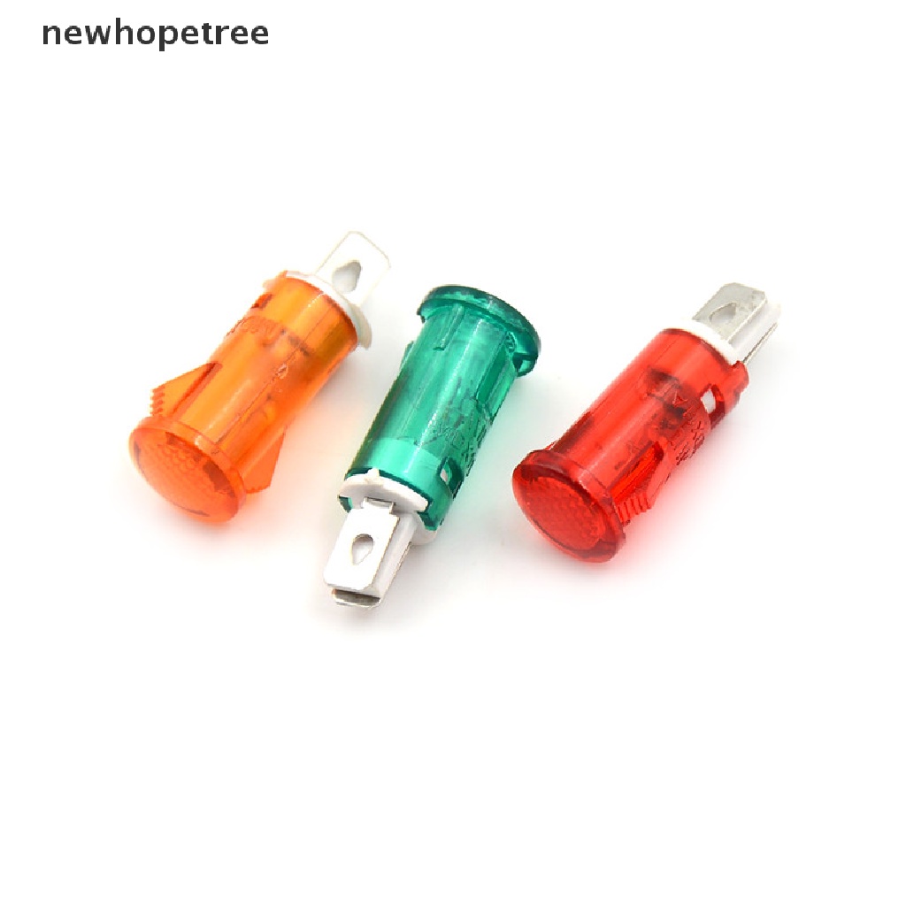 Set 10 ĐèN LED TíN HiệU 10mm 12V 24V 220V Chuyên DụNg