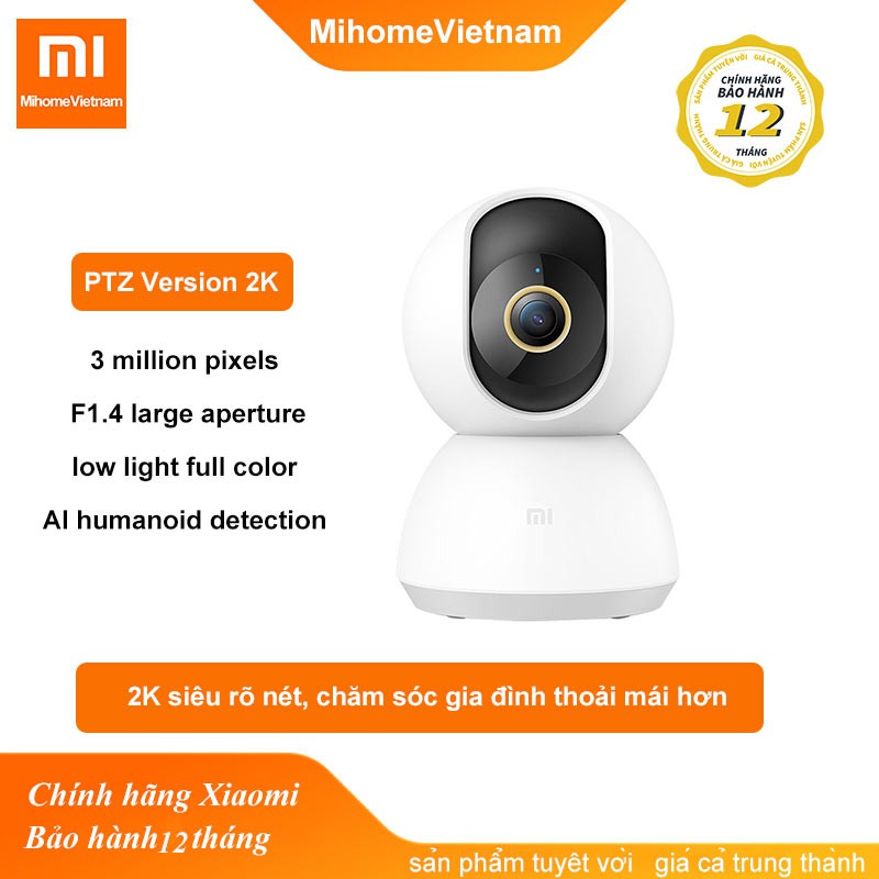 Camera IP Xiaomi Mijia 360 độ 2K - Camera giám sát Xiaomi Mijia PTZ 360 1080P | BigBuy360 - bigbuy360.vn