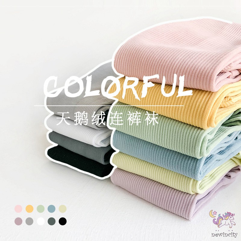 Quần Legging Nhung Co Giãn Phong Cách Hàn Quốc Dành , Cho Bé Gái