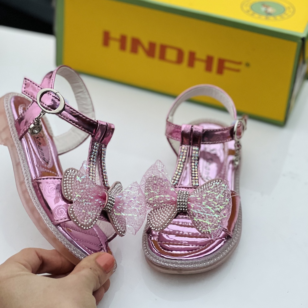 Sandal bé gái- Dép cho bé gái nơ xinh ảnh thật shop chụp mã 0822