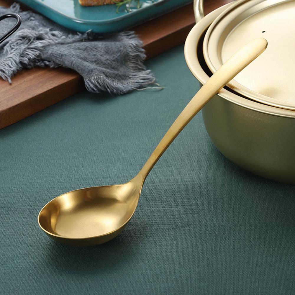 MOCHO Muỗng Súp Bằng Thép Không Gỉ 304 Cao Cấp Tiện Lợi Dễ Sử DụngBộ Dụng Cụ Bàn Ăn Muỗng Hoa Hồng
