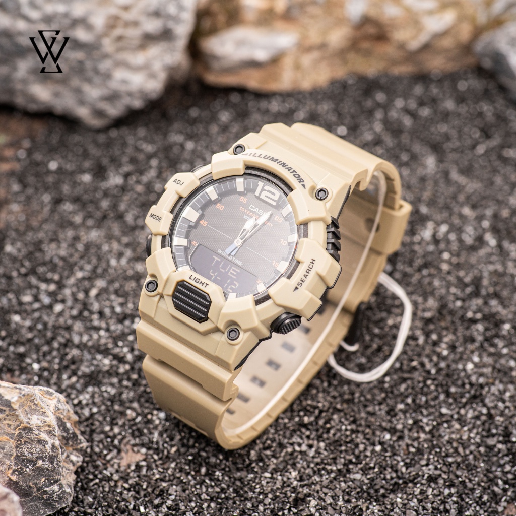 Đồng Hồ Điện Tử Nam Casio WATCHSTORE HDC-700-3A3VDF Thiết Kế Kính Nhựa 48.7mm, Độ Chịu Nước 10ATM, Vỏ Nhựa Cao Cấp