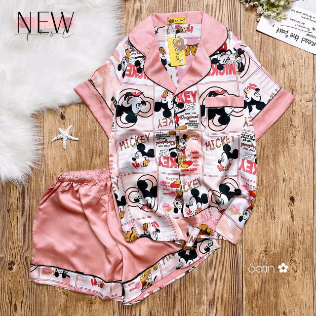 Đồ mặc nhà - Satin lụa - quần ngắn