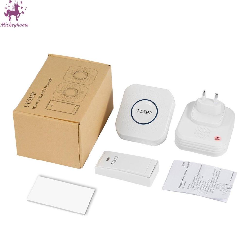 LESHP Music Wireless Doorbell Long-distance 150M Remote Control With 2 Plug