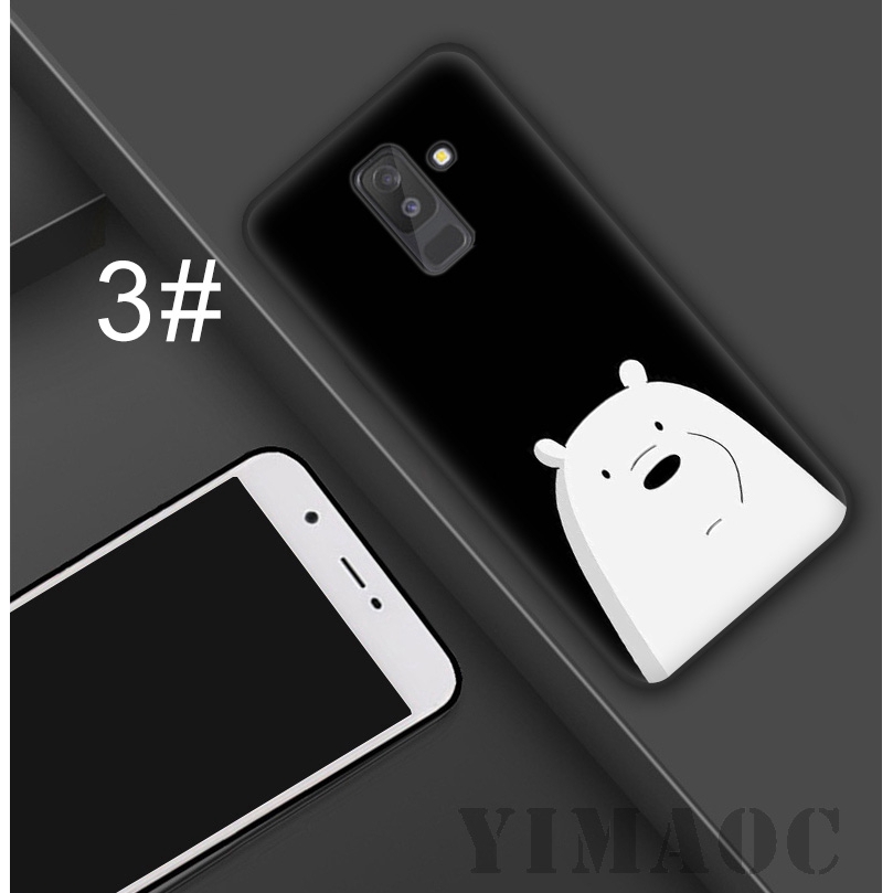 Ốp điện thoại mềm hình gấu dễ thương cho Samsung Galaxy S9+ S8+ S7 S7Edge S6 S6Edge Note 8 9