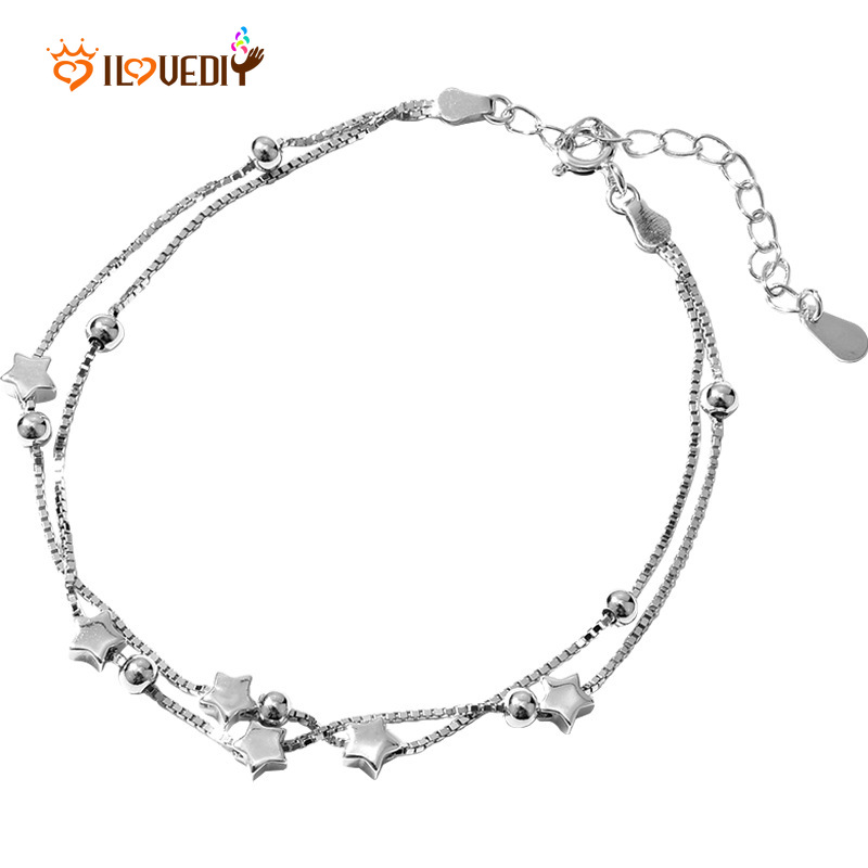 Vòng Tay Hai Lớp Họa Tiết Ngôi Sao Thời Trang Cho Nữ