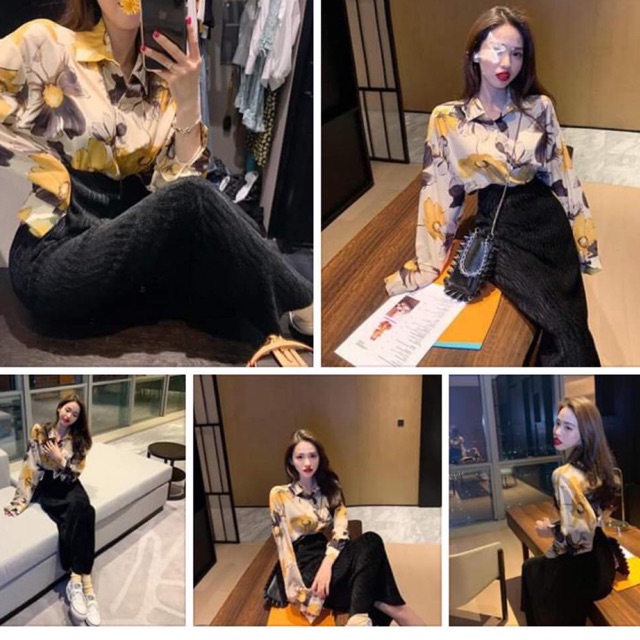 [ Order ] Áo sơ mi hoa xinh