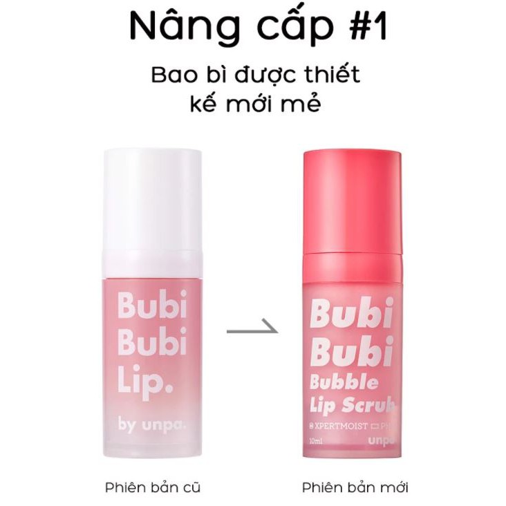 Tẩy Tế Bào Chết Sủi Bọt Cho Môi Unpa Bubi Bubi Bubble Lip Scrub 10ml