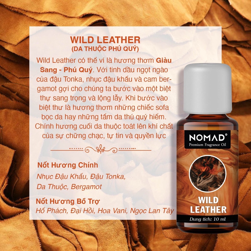 Tinh Dầu Thơm Từ Hoa Phong Lan, Muối Biển Nomad Premium Fragrance Oil 10ml