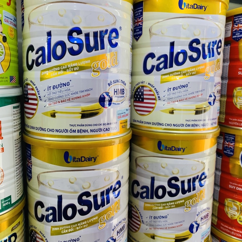 [Mẫu mới] Sữa bột CaloSure Gold 900G cho người ốm bệnh người cao tuổi