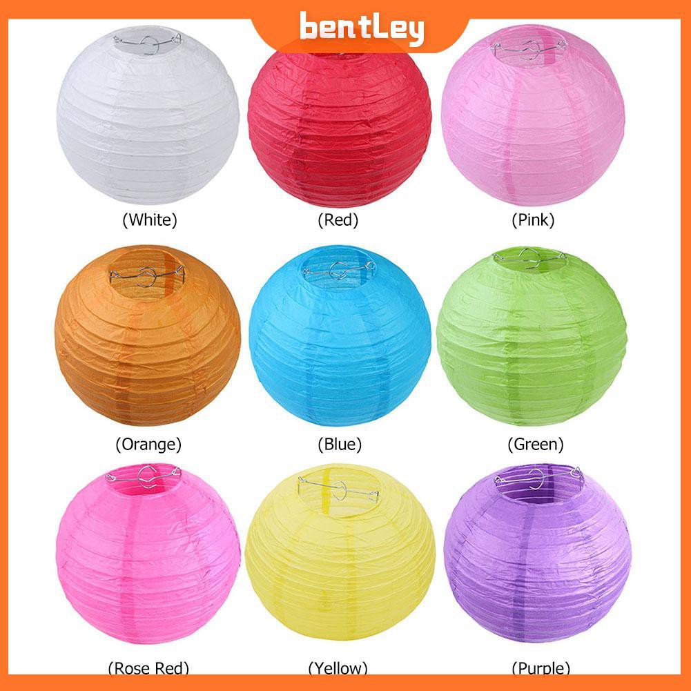 Lồng đèn giấy hình tròn cỡ 4inch phong cách Trung Hoa trang trí độc đáo