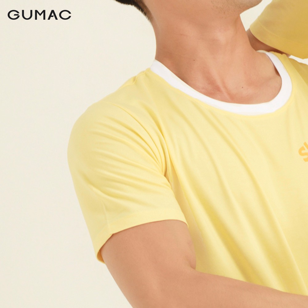 Áo thun phối viền cổ ABA854 GUMAC | BigBuy360 - bigbuy360.vn