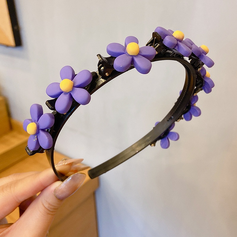 Băng đô đính hoa dễ thương phong cách Hàn Quốc cho nữ