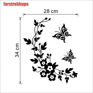 Sticker Dán Trang Trí Tủ Lạnh Hình Bướm 3d