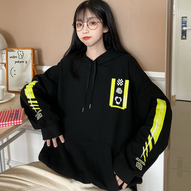 Áo khoác hoodie nỉ UNISEX 🚚 FREESHIP 🚚 áo hoodie nữ in HÌNH CARO SAU LƯNG siêu đẹp cá tính SUNSTORE