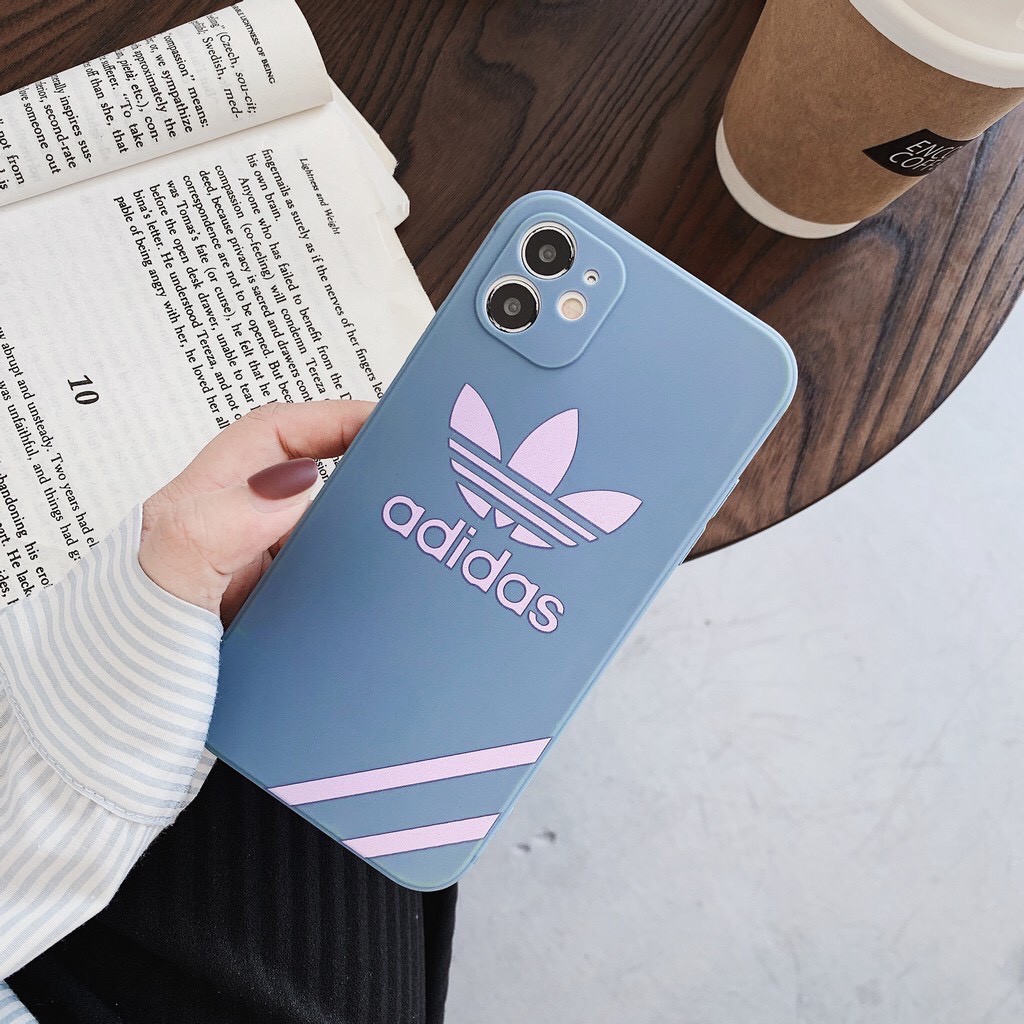 Ốp lưng iphone hình logo ADIDAS dẻo Viền Vuông Ip12 A01 Full 7plus/8plus/x/xs/xsmax/11/12/pro/promax - BAOANNSHOP