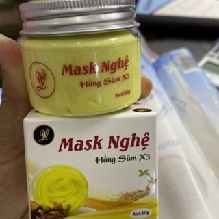 Kem nghệ hồng sâm dưỡng da lọ 50g handmade
