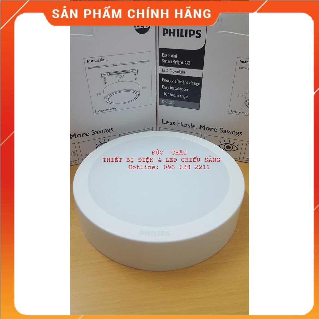 Đèn led philips ốp nổi 11W,15W chính hãng-trắng/trung tính