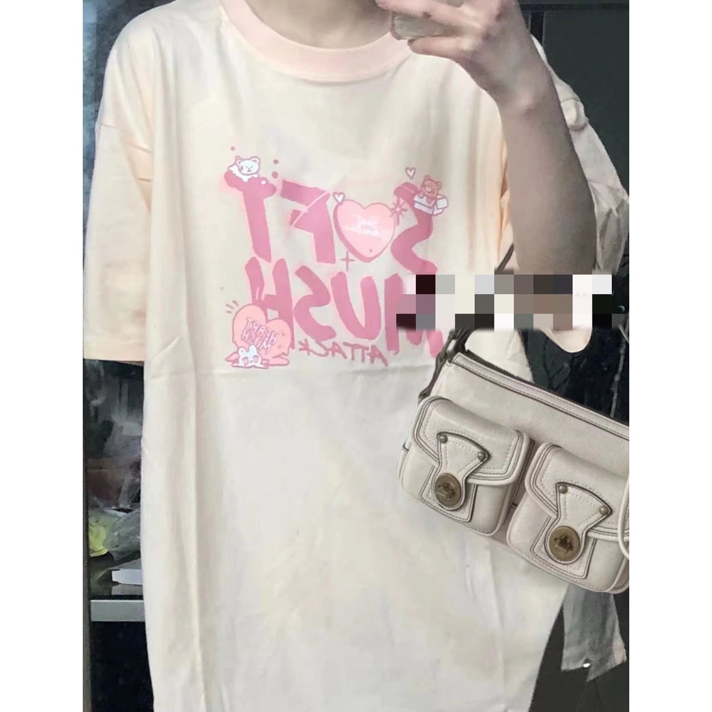 Áo Thun Tay Ngắn In Họa Tiết Thời Trang Dành Cho Nữ