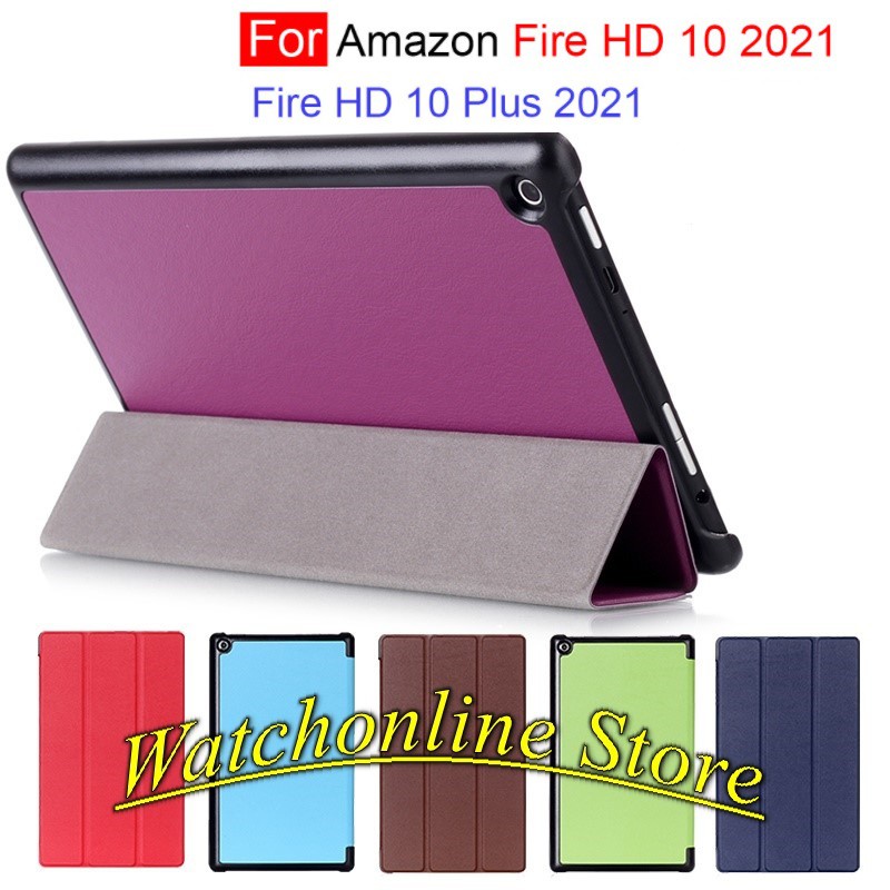 Bao Da Máy Tính Bảng Nắp Gập Nam Châm Cho Amazon Kindle HD10 / HD10 Plus 2020 2021