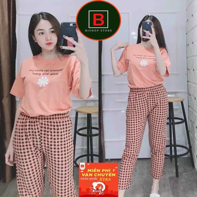 Đồ bộ nữ mặc nhà, đồ bộ thun dài, đồ bộ thun cotton, set đồ bộ kiểu, đồ bộ trung niên, đồ ngủ nữ bigsize 45-85kg mã: ĐBD