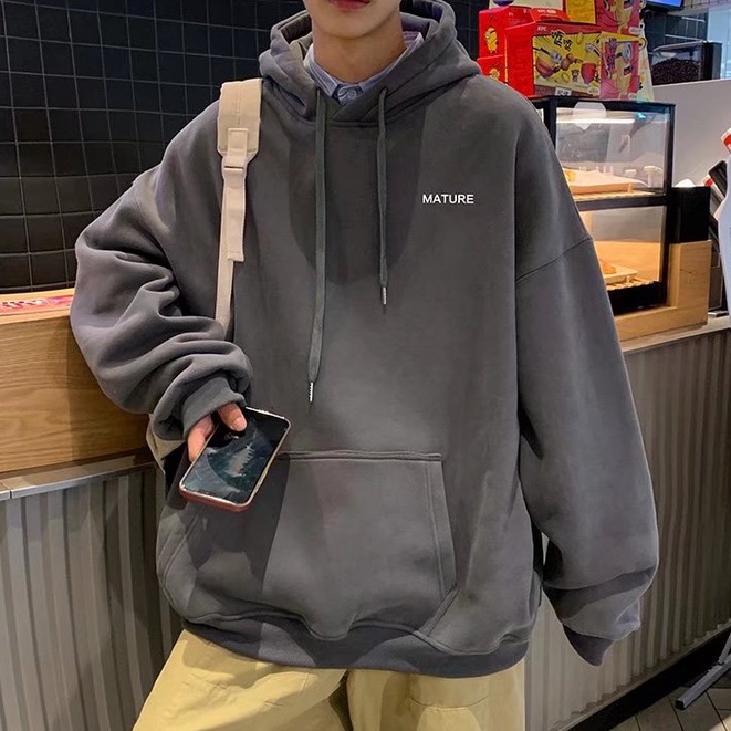 Áo Hoodie Dáng Rộng Đơn Giản Thời Trang Hàn Quốc Cho Nam áo hoodie unisex