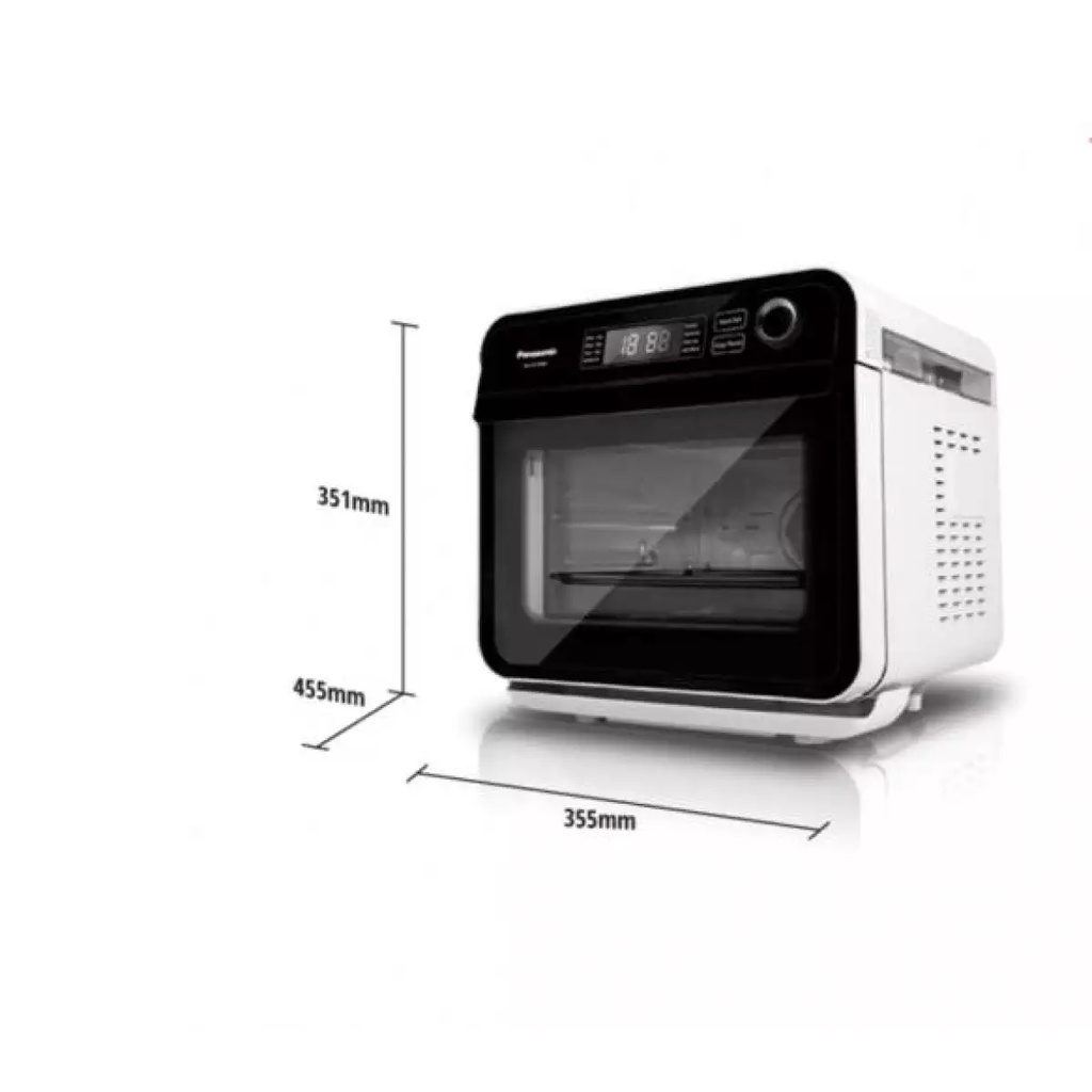 Lò Chiên Nướng Hấp Không Dầu Panasonic NU-SC100WYUE 15 Lít - Hàng Chính Hãng - Kết hợp cả hấp và nướng