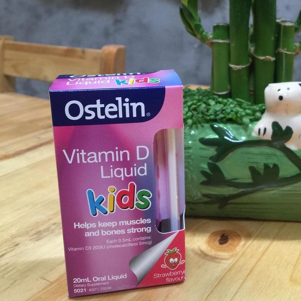 [Bill Air] Vitamin D Ostelin dạng nước cho trẻ Ostelin Vitamin D Kids Liquid 20ml của Úc