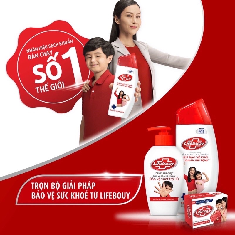 [LIFEBUOY] Nước rửa tay Lifebuoy giúp sạch khuẩn và bảo vệ vượt trội khỏi 99.9% vi khuẩn tốt nhất  - Túi 450gr