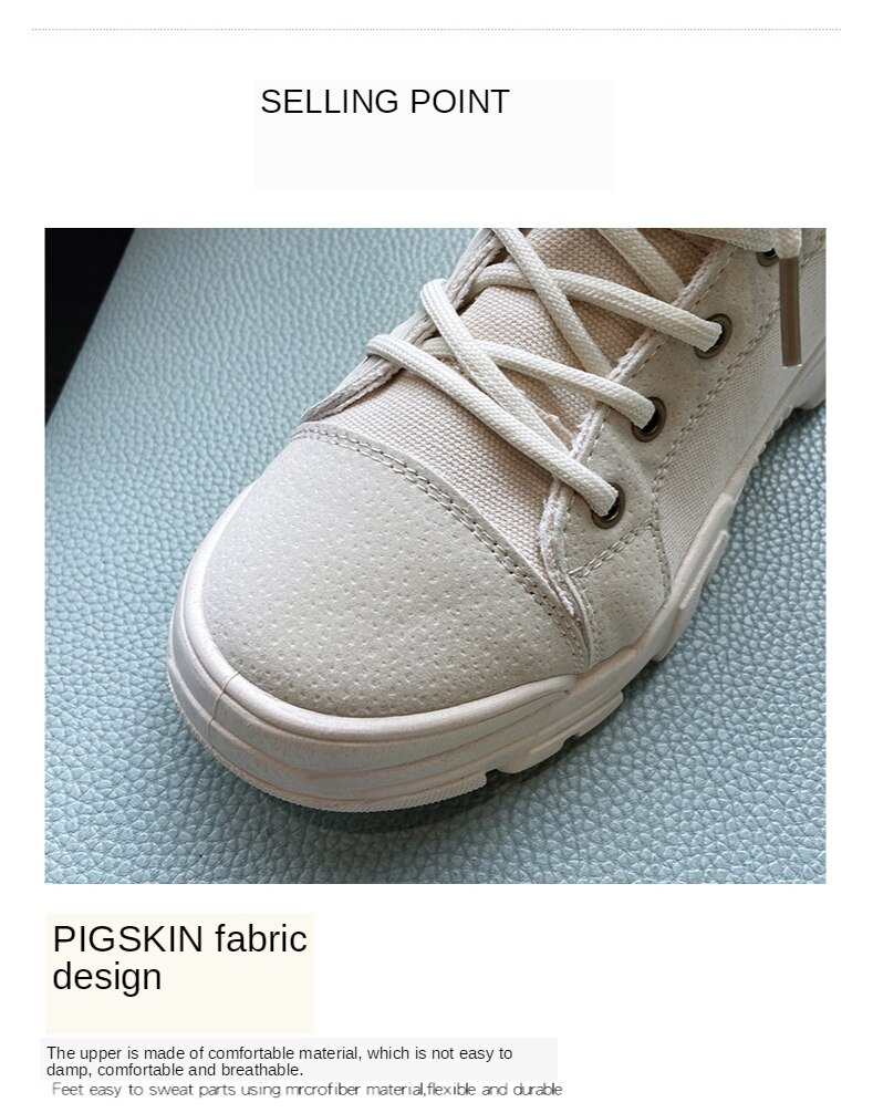 Giày Bốt Martin Cổ Cao Đế Dày Lót Cotton Mẫu Mới 2023 Thời Trang Cho Nữ