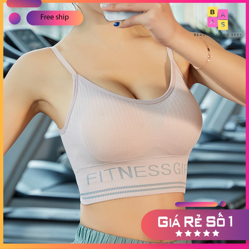 Áo bra 2 dây tập Gym, Yoga, áo lót nữ 2 dây BAS058