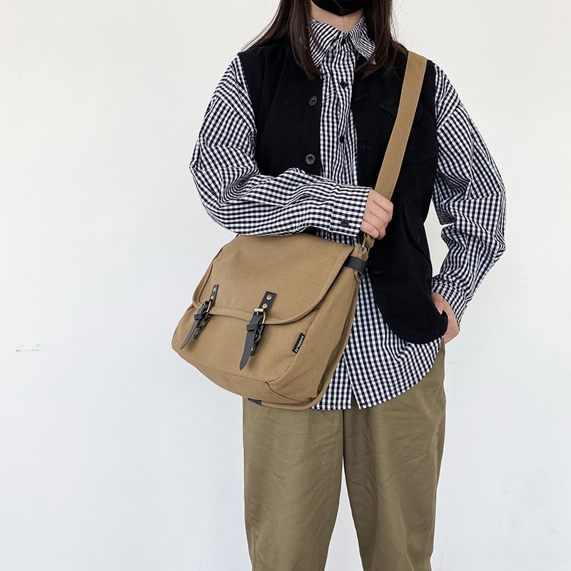 Túi Vải Canvas Đeo Vai 4 Kiểu Dáng Dễ Thương Xinh Xắn Cho Nữ