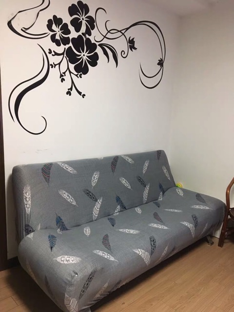 TẤM BỌC SOFA hoạ tiết lông vũ cho ghế sofa 1,2,3,4 chỗ sofa chữ L