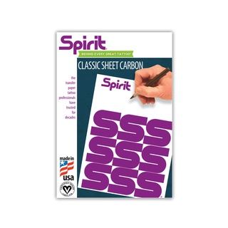 Giấy scan tay hình xăm tattoo 1 lớp Classic Sheet Carbon chính hãng Spirit Mỹ 1 tờ
