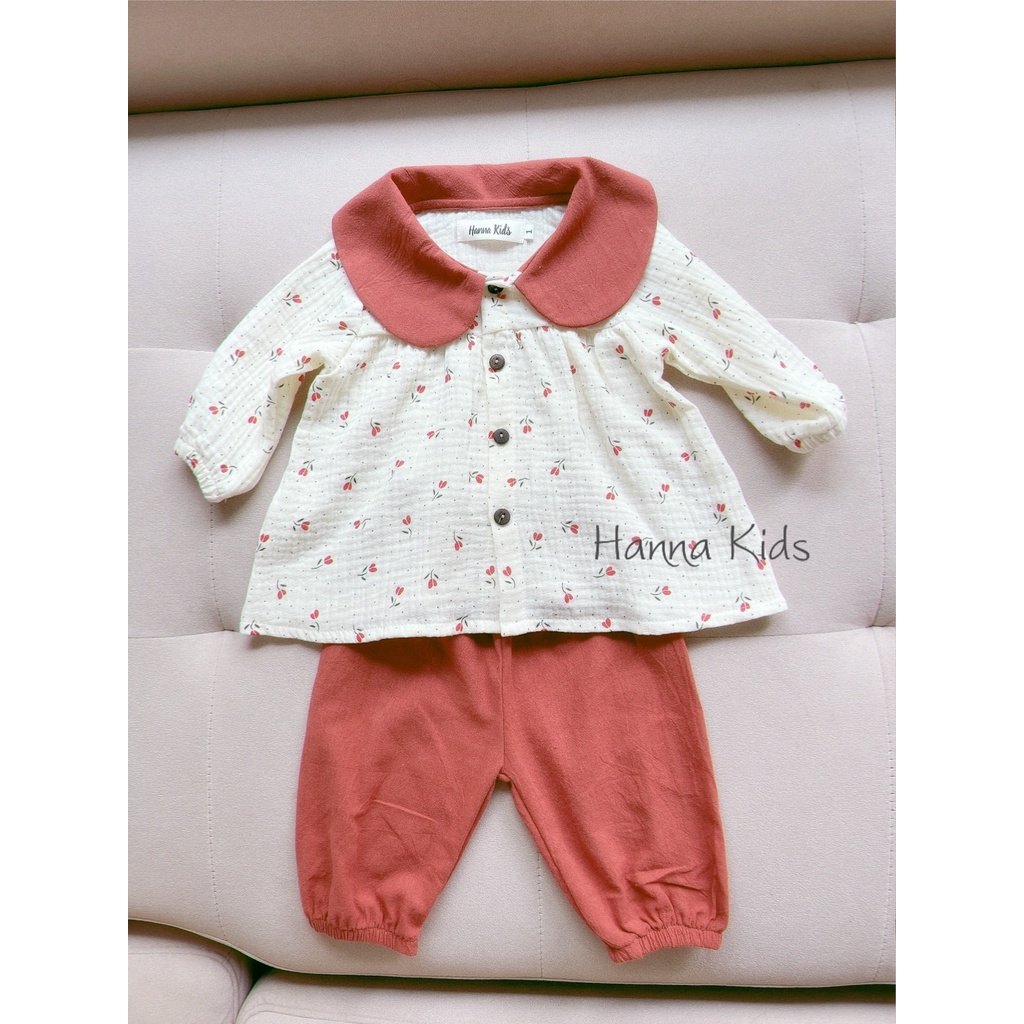 Set dài tay thu đông cổ sen cực xinhhh