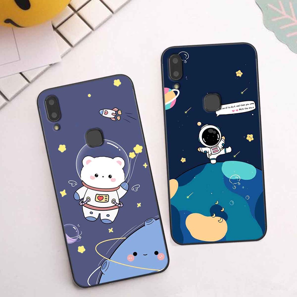Ốp Vivo V9 / V9 Youth in hình vũ trụ, phi hành gia bầu trời cute dễ thương